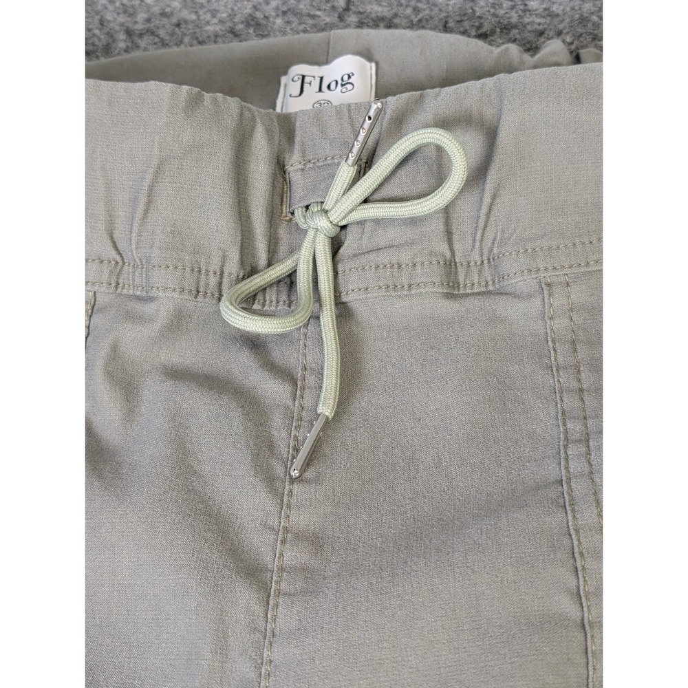 Bevy Flog Jogger Pants Elastic Waist Pockets Ankle Womens Sz30 Greenish Gray EUC - Picture 6 of 14